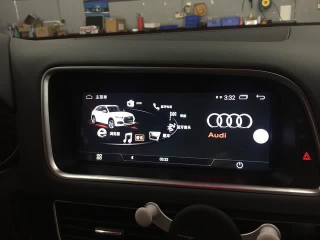 奥迪q5装了超大屏幕后实现carplay功能的案例