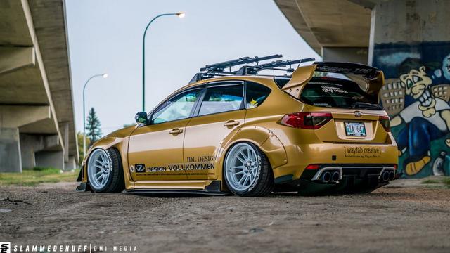 斯巴鲁十代翼豹WRX STI宽体改装