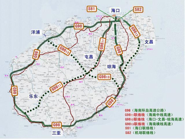 十四五海南高速规划图图片