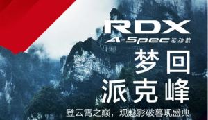 广汽Acura RDX A-Spec运动款狂热上市