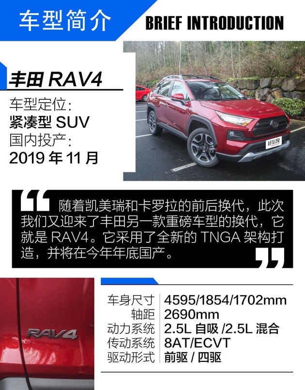 风格激进动力操控高水准 试驾全新一代丰田RAV4