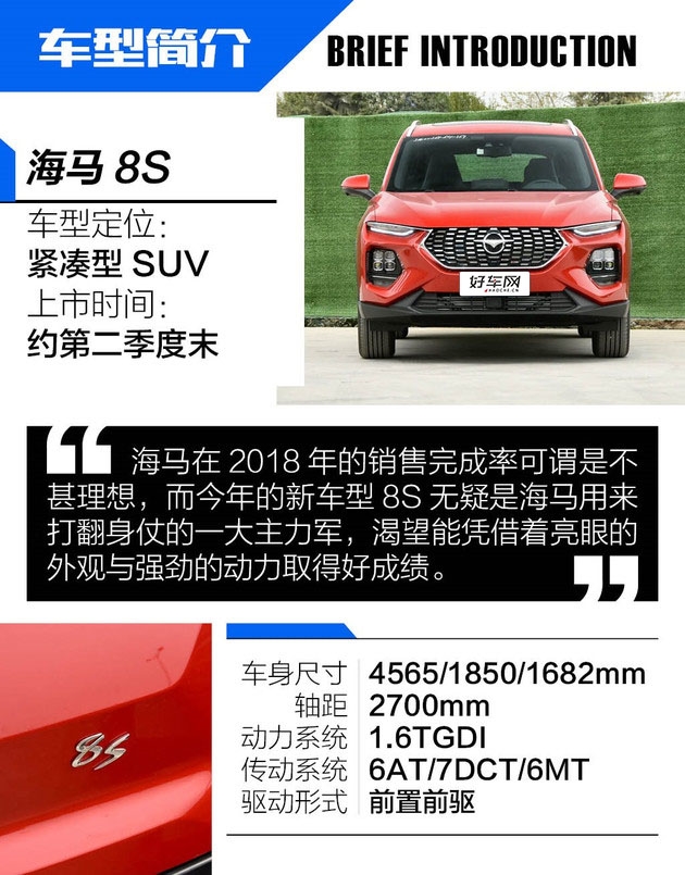 造型时尚动力强劲 抢先试驾海马8S