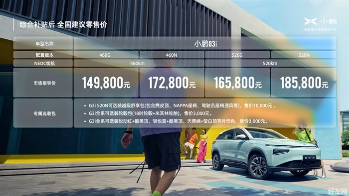 年轻人首选智能SUV 小鹏G3i天津智·潮 售14.98-18.58万